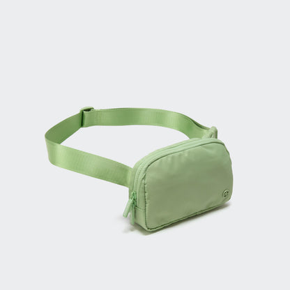 Pander Two Way Zipper Fanny Pack Nylon Everywhere Belt Bag for Women, Water Repellent Waist Packs, Crossbody Bags with Adjustable Strap (Black).