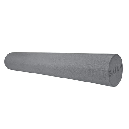 Gaiam Restore Foam Roller for Muscle Massage - 36" Long Foam Roller, Deep Tissue Muscle Massager for Sore Muscles & Stimulation - Total Body Pain Relief, Back, Neck, Foot, Calf, Leg, Arm - Grey