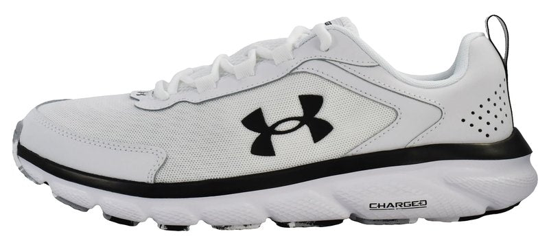 Under Armour Mens Charged Assert 9 Marble Running Shoe, White(101 Black, 8 US