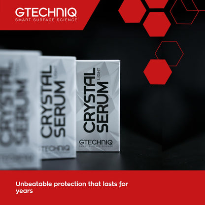 Gtechniq Crystal Serum Light Ceramic Coating for Cars, Protect Car Paintwork, High Shine, Easy to Apply, 50ml (Sufficient for 1 Med-Large Car)-3-5 Years Durability