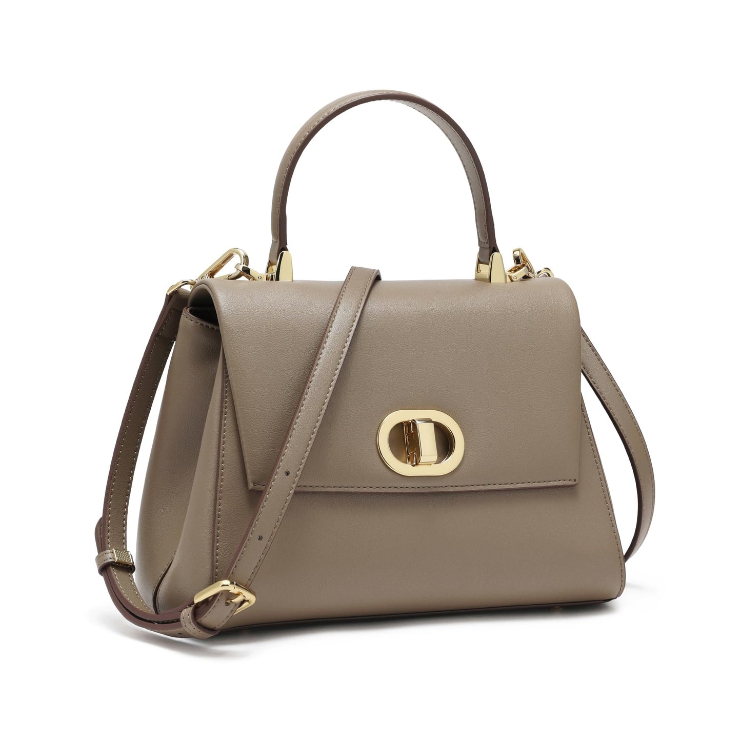 Top Handle Bag Leather Satchel Bags for Women Luxury Designer Business Crossbody Work Purse with Multiple Internal Pockets