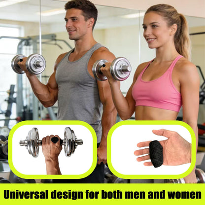 Silicone Gym Grips for Weight Lifting, Anti Slip Workout Grips for Women Men, Palm Protection Gym Hand Grips Alternative, Rubber Weightlifting Grips Pads for Barbell, Pull Up, Training