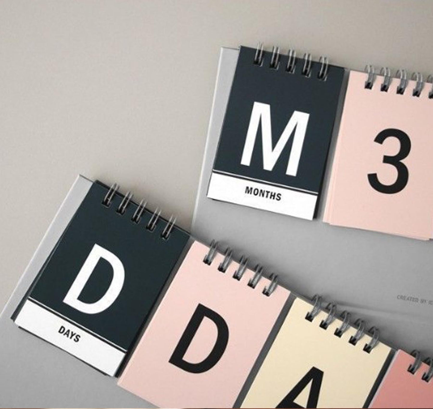 Perpetual Calendar with 48 Sheets & Transparent Stickers – Compact Desk Planner for Birthdays, Anniversaries & Milestones_Color