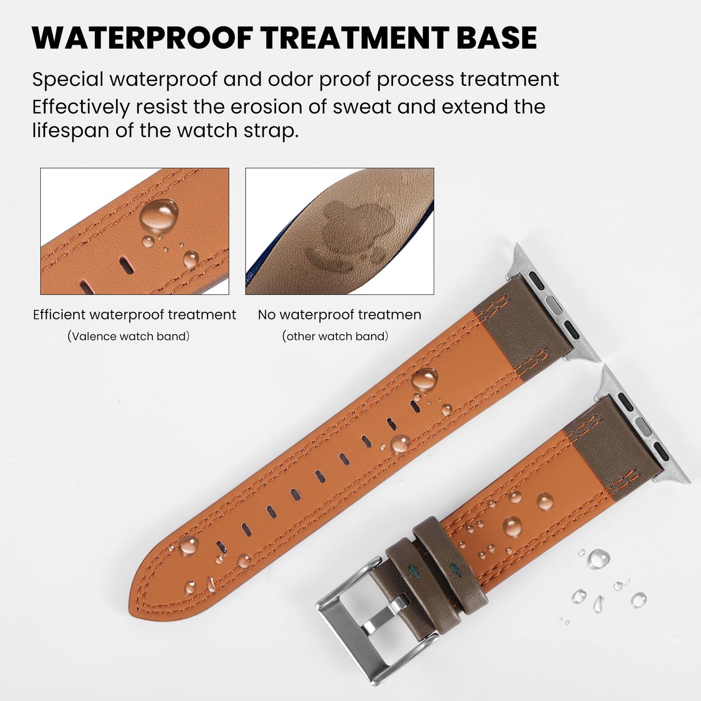 Soft Genuine Leather Band for Apple Watch 49mm 46mm 45mm 44mm 42mm - Women/Men Vintage Retro Replacement Wristband Strap with Metal Buckle for iWatch Ultra 3/2/SE/Series 11/10/9/8/7/6/5/4/3 - Grey