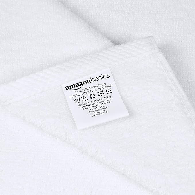Amazon basics cotton washcloths, Lightweight quick-dry