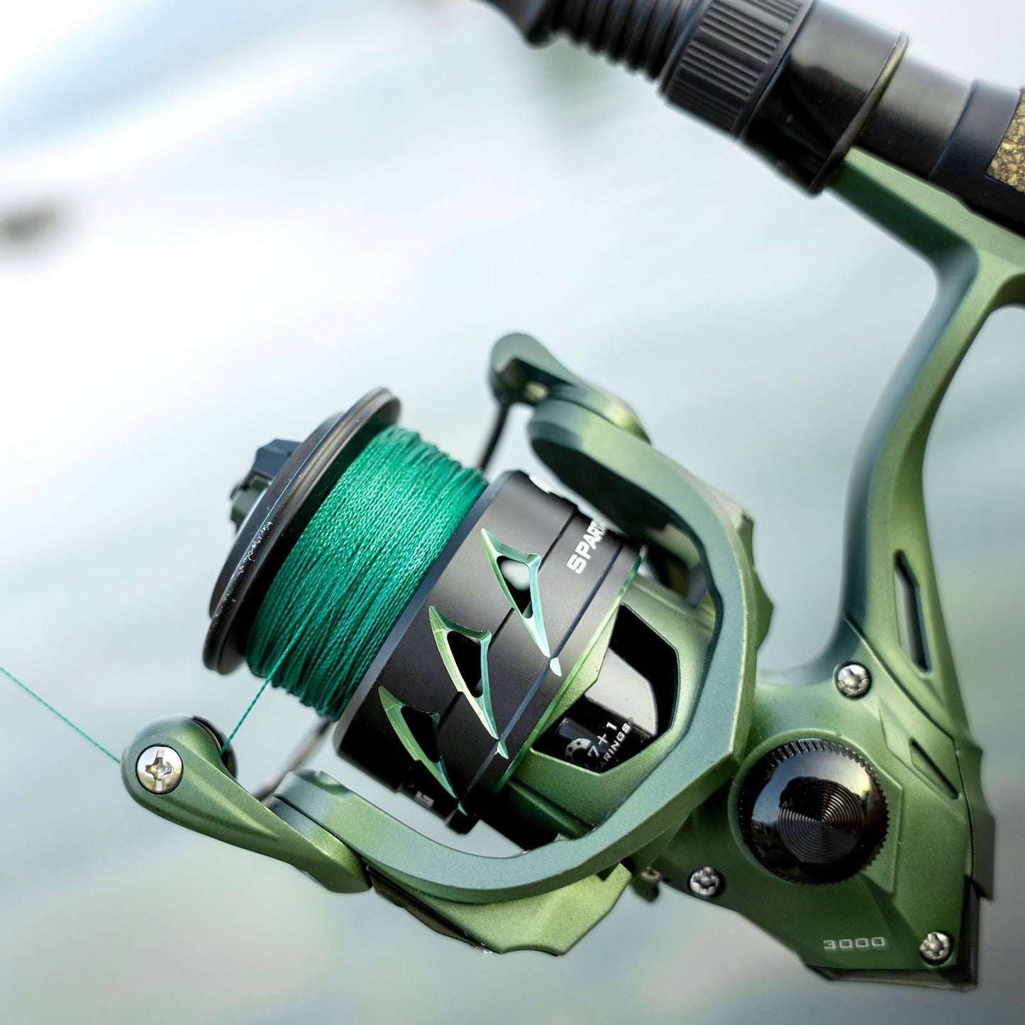 KastKing Superpower ColorShield Braided Fishing Line, Moss Green,80LB,300Yards,X8