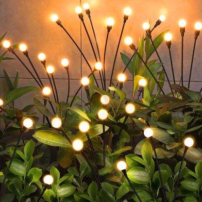 NBQQ Solar Garden Lights Outdoor, 4 Pack 32LED Swaying Light Waterproof Solar Lights Outdoor for Yard Pathway Patio, Swaying Lawn Decor as Gardening Gifts for Women Holiday