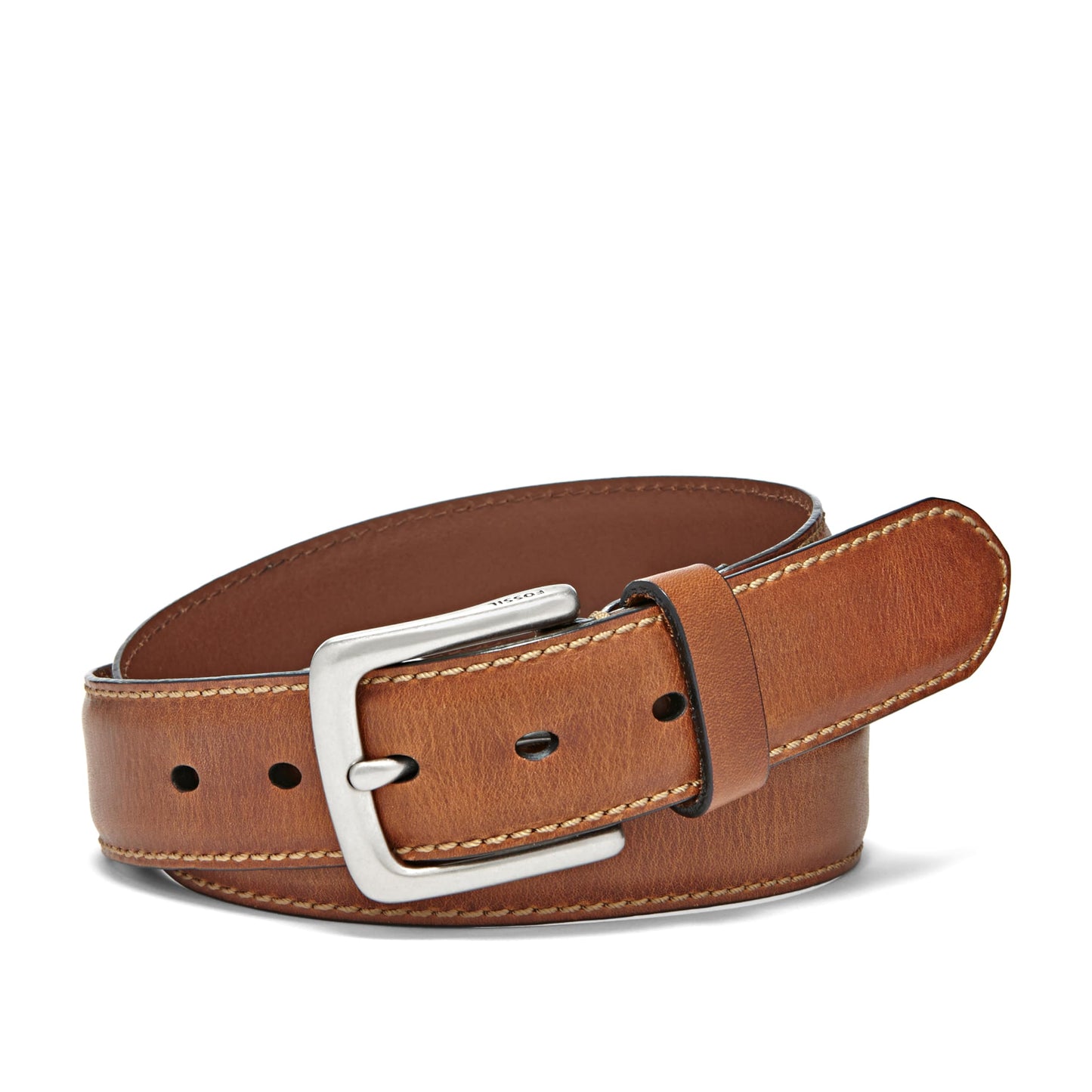 Fossil Men's Aiden Leather Casual Jean Every Day Belt, Size 34, Brown