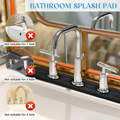 2 Pcs Faucet Mat for Kitchen Sink Splash Guard for Kitchen Sink Faucet Dish