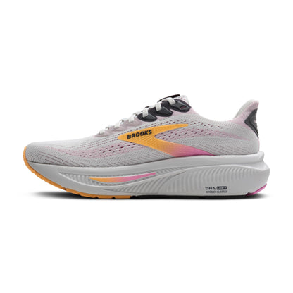 Brooks Women’s Ghost 17 Neutral Running Shoe - Oyster/Apricot/Pink - 6.5 Narrow