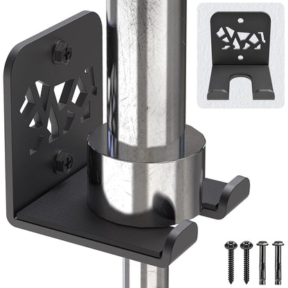 Kipika Versatile Wall Mounted Barbell Holder with 1-Hooks Storage Rack for Barbell Bars Holds Under 33mm Bar Size and Fitness Accessories Space-Efficient Gym Organization for Home & Commercial Use
