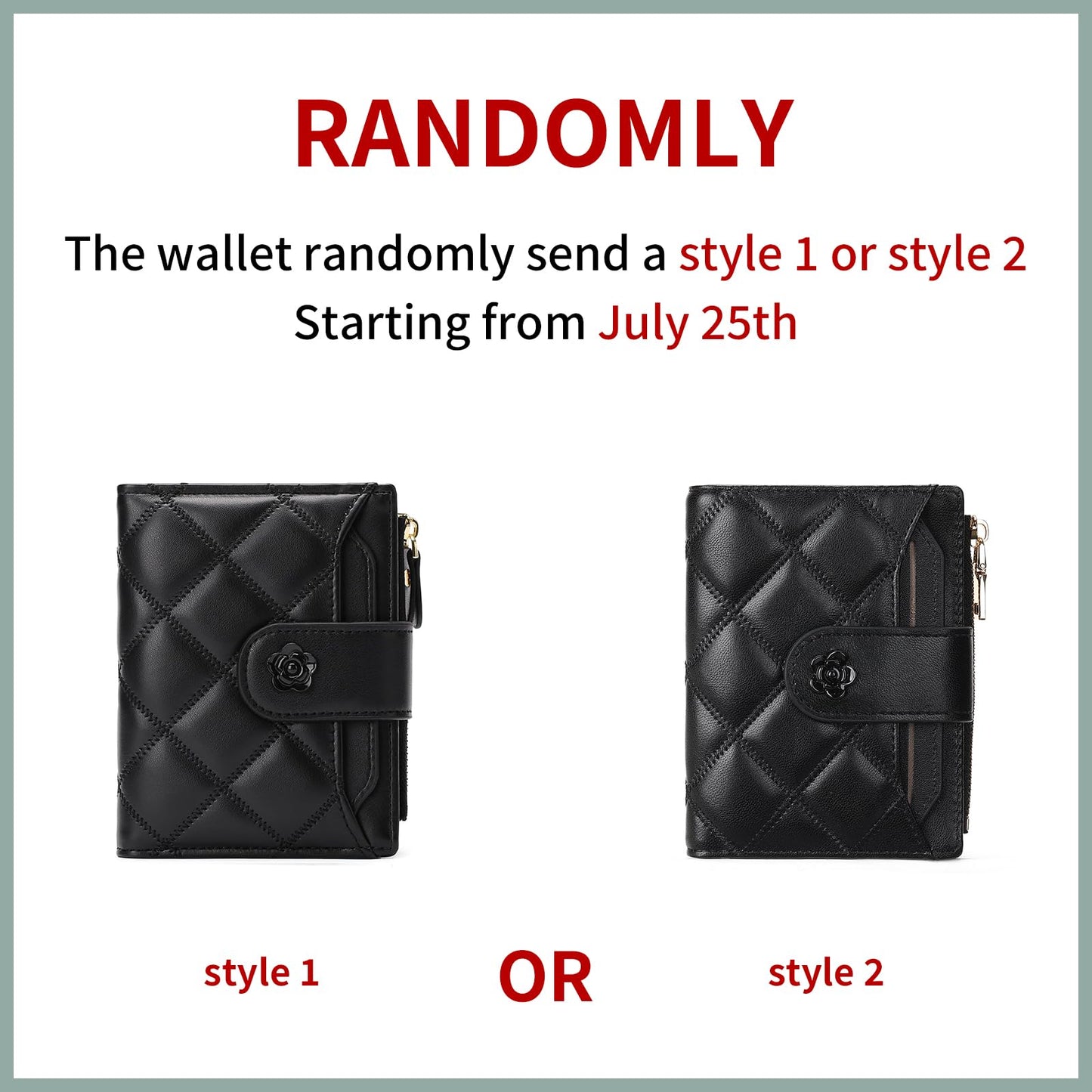 RNIEGA Small Wallets for Women Leather Bifold Wallet Women RFID Blocking Purse Credit Card Holder with 15 Card Slots and ID Window Coin Pocket