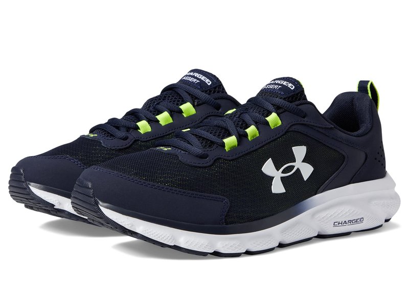 Under Armour Men's Charged Assert 9, (404) Midnight Navy/Yellow Ray/White, 10