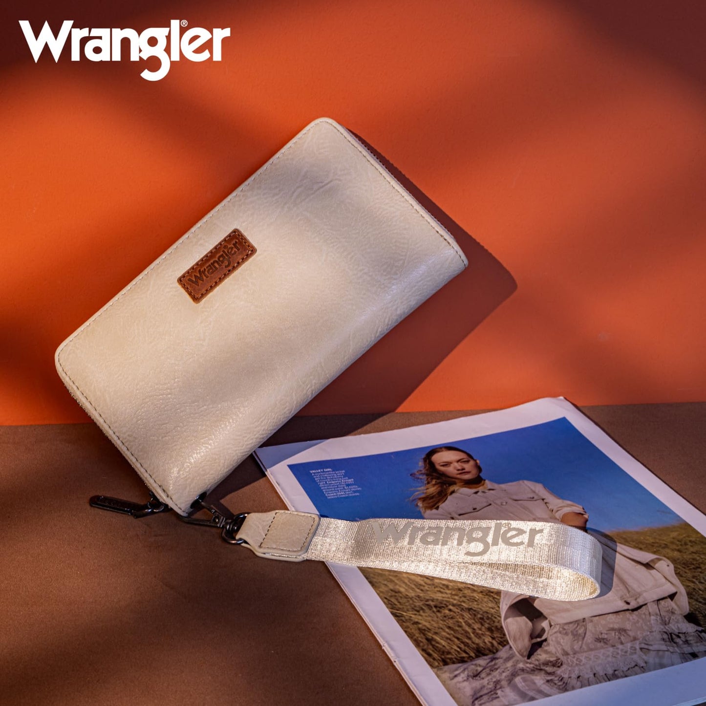 Wrangler Womens Wallet Wristlet Long Purse Designer Clutch Large Capacity Credit Card Holder for Women Men