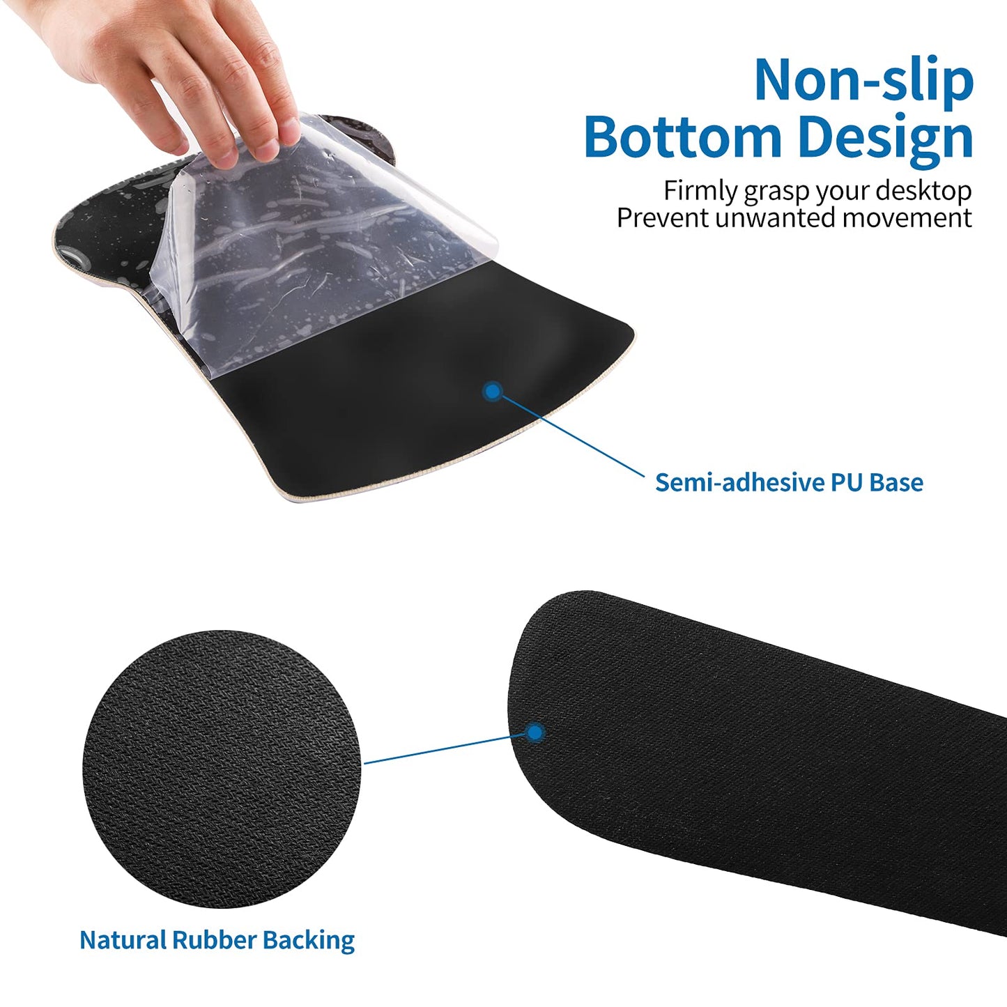 RICHEN Keyboard Wrist Rest Pad and Mouse Wrist Rest Support Mouse Pad Set,Durable & Comfortable & Lightweight for Easy Typing & Pain Relief-Ergonomic Support (Galaxy)