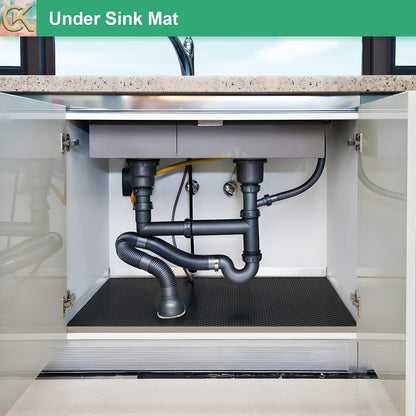 Self-Adhesive Shelf Liner Kitchen Liner, Waterproof Backed Paper Easy Peel and Stick Contact Liner Without Residue for Decor Your Desk Surface, Kitchen Countertops (Black, 11.8 x 59 inches)