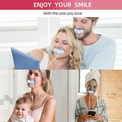 Pdoo Teeth Whitening Kit with LED Light for Sensitive Teeth, Fast Results for Brightening at Home, Teeth Whitening Gel Helps Remove All Kinds of Stains