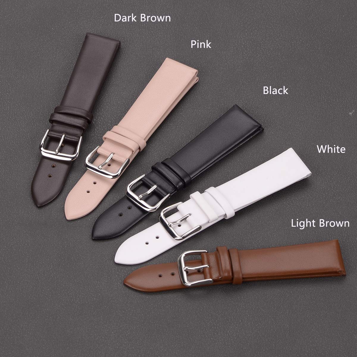 EACHE 12mm Leather Watch Bands, Ladies Leather Watch Straps for Women,12mm Watch Bands for Women