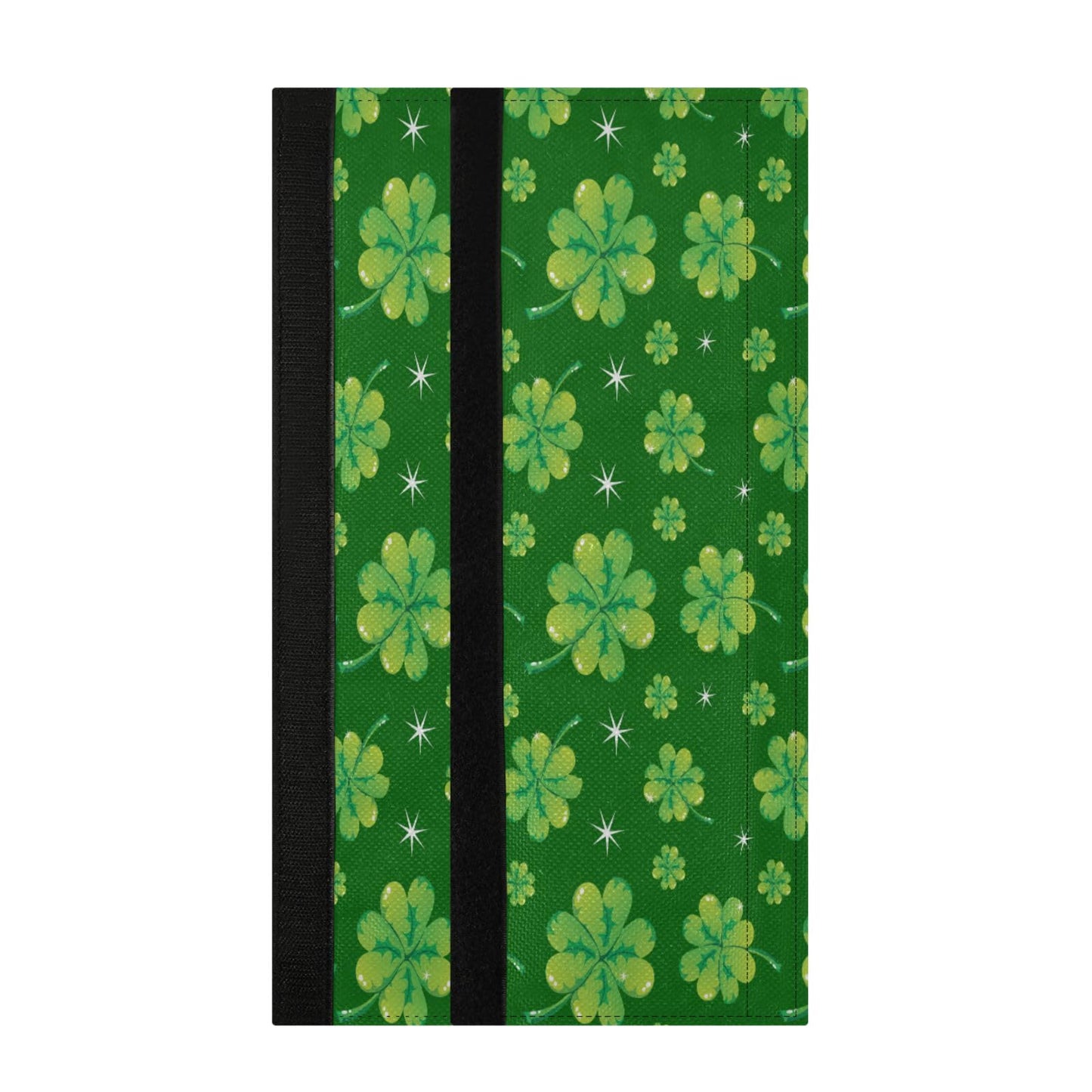 Eionryn St Patricks Day Shamrock Refrigerator Door Handle Covers Clover Stars Green Kitchen Appliances Gloves for Microwave Dishwasher Fridge Door Cloth Protector 2pcs