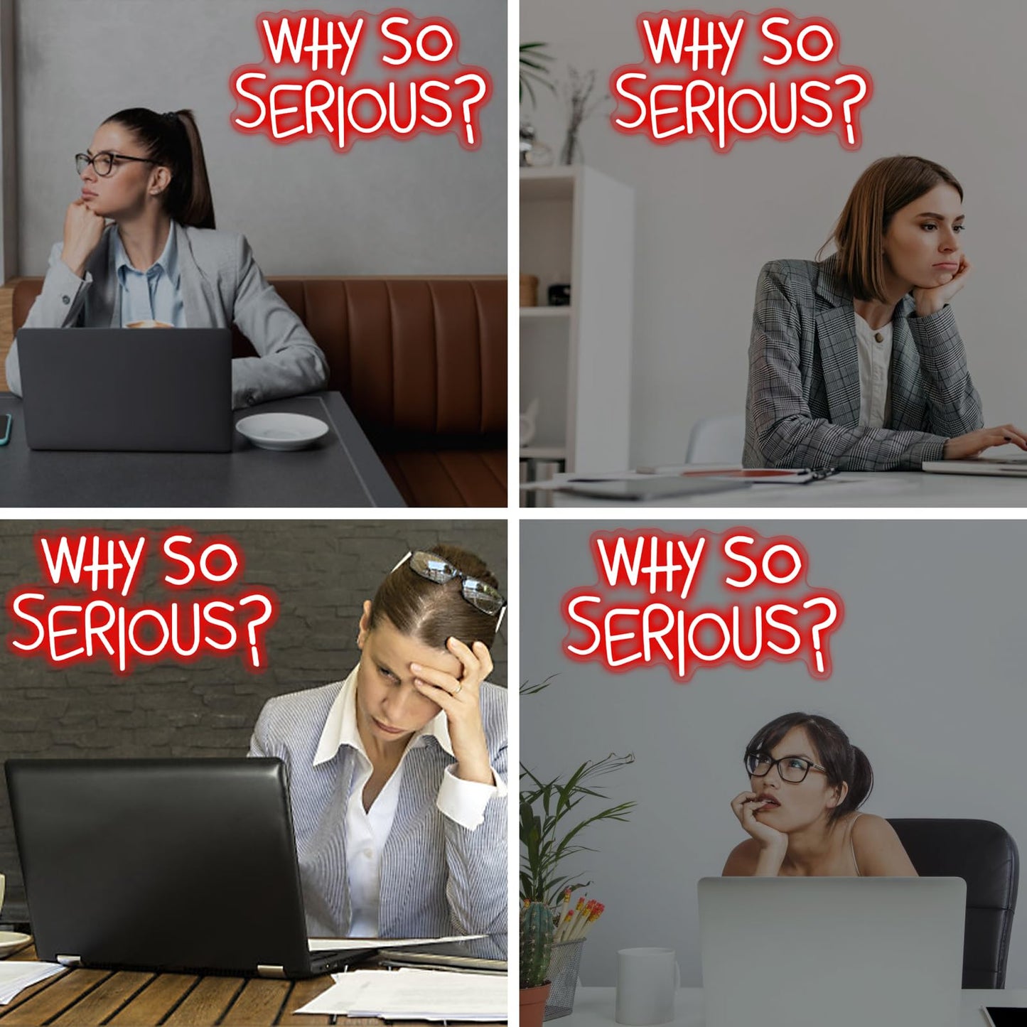 Vibrant "Why So Serious?" Joker Neon Sign - USB Powered, Wall-Mounted, Energy-Efficient LED Light for Bedroom, Living Room, Man Cave, Bar, Game Room, and Club Decor, Living Room Birthday Party
