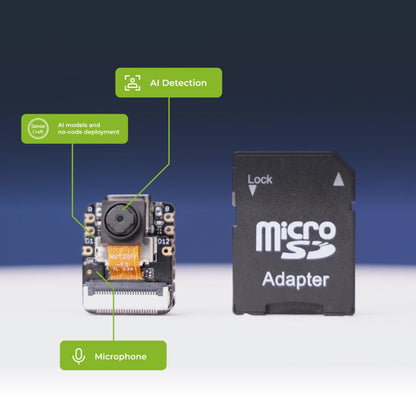Seeed Studio XIAO ESP32 S3 Sense - 2.4GHz Wi-Fi, BLE 5.0, OV2640 Camera Sensor, Digital Microphone, 8MB PSRAM, 8MB Flash, Battery Charge Supported, Rich Interface, IoT, Embedded ML …