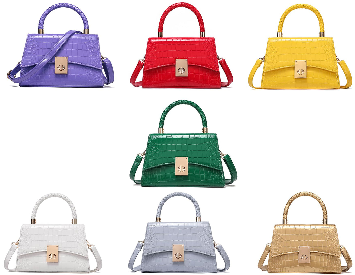 JHVYF Women Satchel Handbags Shoulder Bag Classic Small Crossbody Bags Ladies Cute Purses Satchels bag mini purse White bags