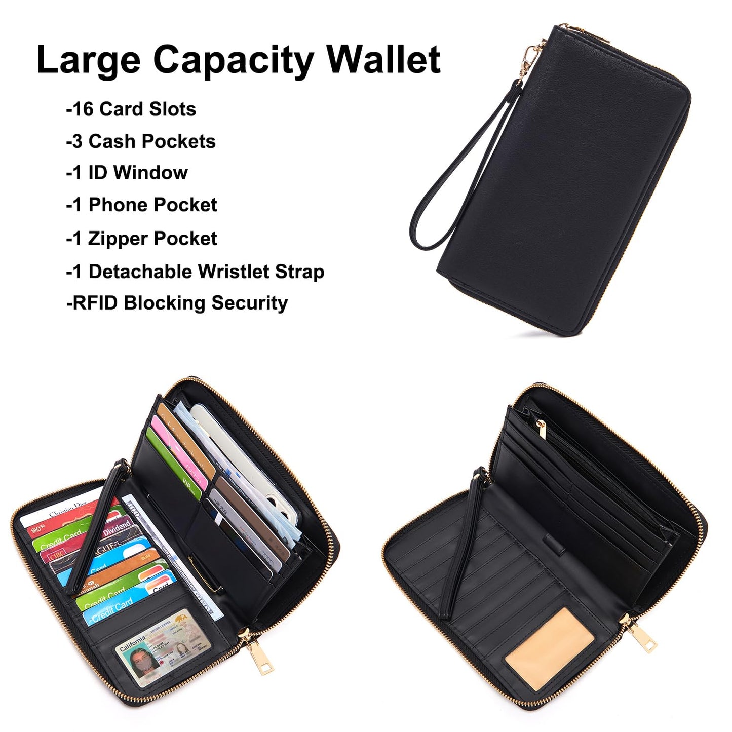 Crossbody Bags for Women Large Hobo Purse PU Leather Shoulder Handbag Ladies Tote Wallet Set 2PCS