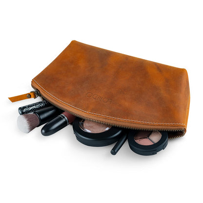 Londo Genuine Leather Versatile Gondola Style Handbag - Cosmetic, Toiletry, Makeup, Shaving Organizer Bag - Dopp Kits - Unisex