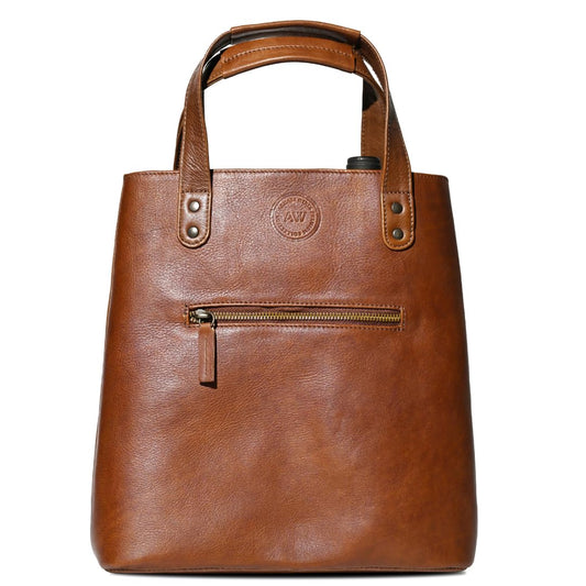 Argali Wines Premium Collection Leather Wine Tote Bag, Brown