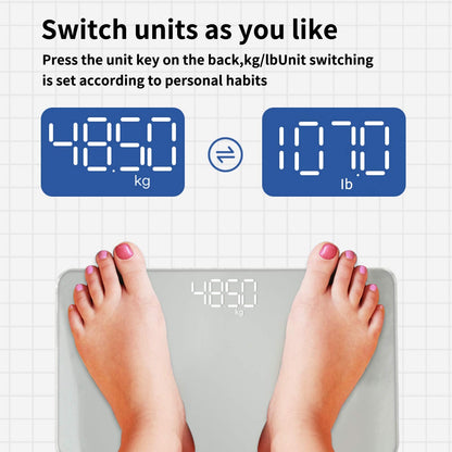 Travel Scale for Body Weight, Venugopalan Small Portable Body Weight Scales Digital Bathroom Mirror Scale Mini Electronic Scale for Personal Health, Body Tape Measure Included (Battery)
