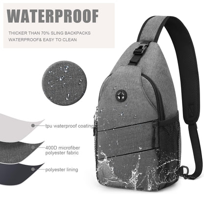 Crossbody Bags for Women Men Trendy Sling Bag Bakpack Casual Chest Bag with Convertible Shoulder Strap
