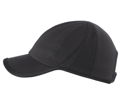 Connectyle Men's Performance Baseball Cap for Running & Golf UV Sun Protection Quick Dry Fit Hat Adjustable Sport Cap Black