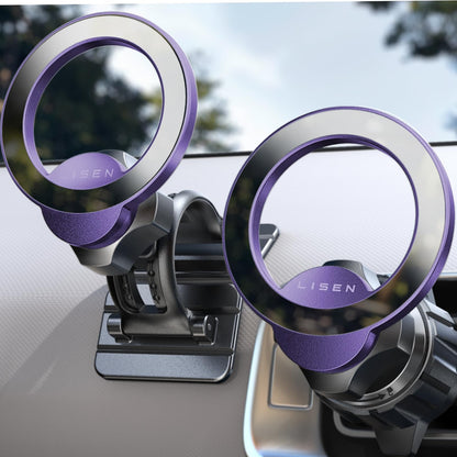 LISEN for MagSafe Car Mount iPhone 17 Car Accessories for Men Women Interior,Magnetic Phone Holder for Car [95% Increase Magnetic] Truck Vent Phone Mount 2X Mat Fit GPS iPhone 17 Pro Max Air 16 15