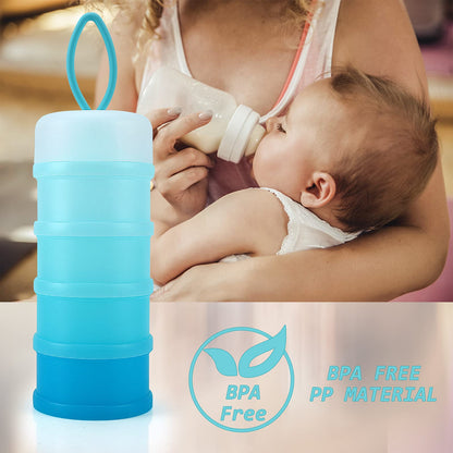 Accmor Baby Formula Dispenser On The Go, Stackable Formula Dispenser Formula Container to Go, Non-Spill Portable Milk Powder Kids Snack Storage Container, BPA Free