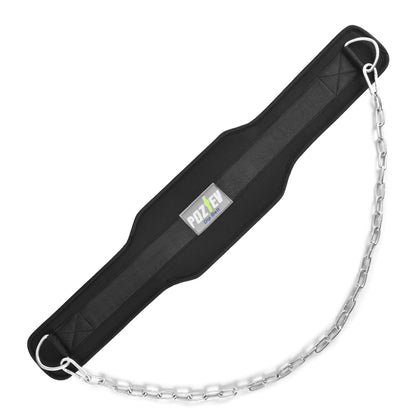 Dip Belt With Chain For Weight Lifting Optimal For Pull Ups Dips Squats Weightlifting Belt Squat Attachment Workout Dipping Belt - Unisex Gym Equipment