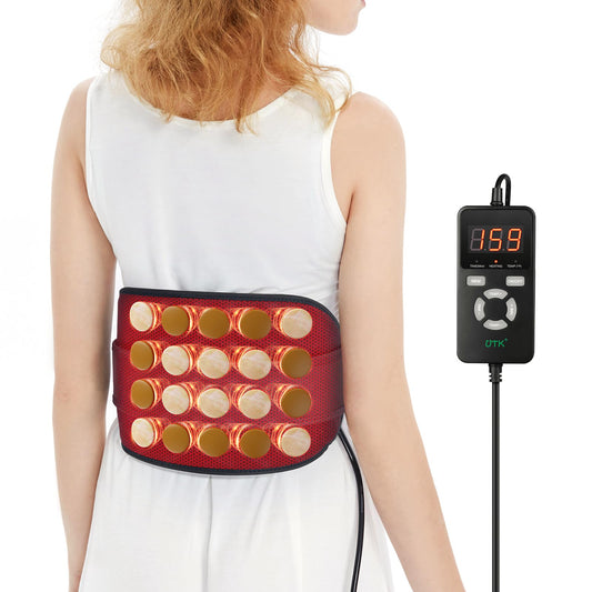 UTK Heating Pad for Back Pain Relief, Far Infrared Heating Pads with 20 Natural Jade Stones, Heating Fast, Hot Enough, Auto Shut Off, Smart Controller, 55'' Large Size Heat Pad for Back