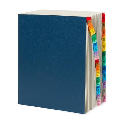 Blue Summit Expandable Monthly File Organizer, Tickler File Combo 31 Daily and 12 Monthly Tabs, Letter Size 12 Month Folder Organizer for Invoices and Documents