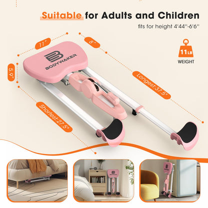 BODYWAKER Leg Stretcher Machine - Professional Split Trainer for Dance, Ballet, Gymnastics,Yoga - Flexibility Training Equipment for Splits, Kicks & Stretching (Pink)