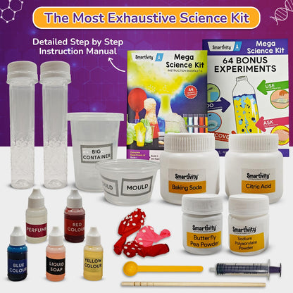 Smartivity Legendary Mega 150 Science Experiment Kit for Kids, Smart Birthday Gifts, Educational Science Experiments for Boys & Girls, STEM Toys for Learning & Fun for Age 6, 7, 8, 9, 10, 11, 12,14