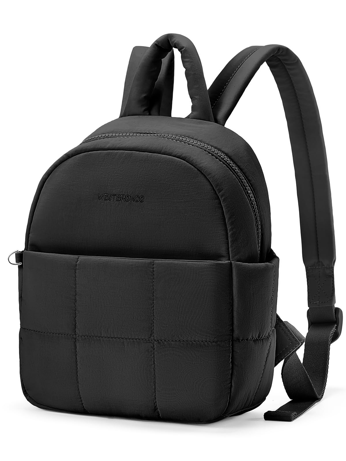 WESTBRONCO Mini Backpack for Women Nylon Small Fashion Backpacks Purse Puffer Lightweight Backpacks for Travel, Shopping, Daily