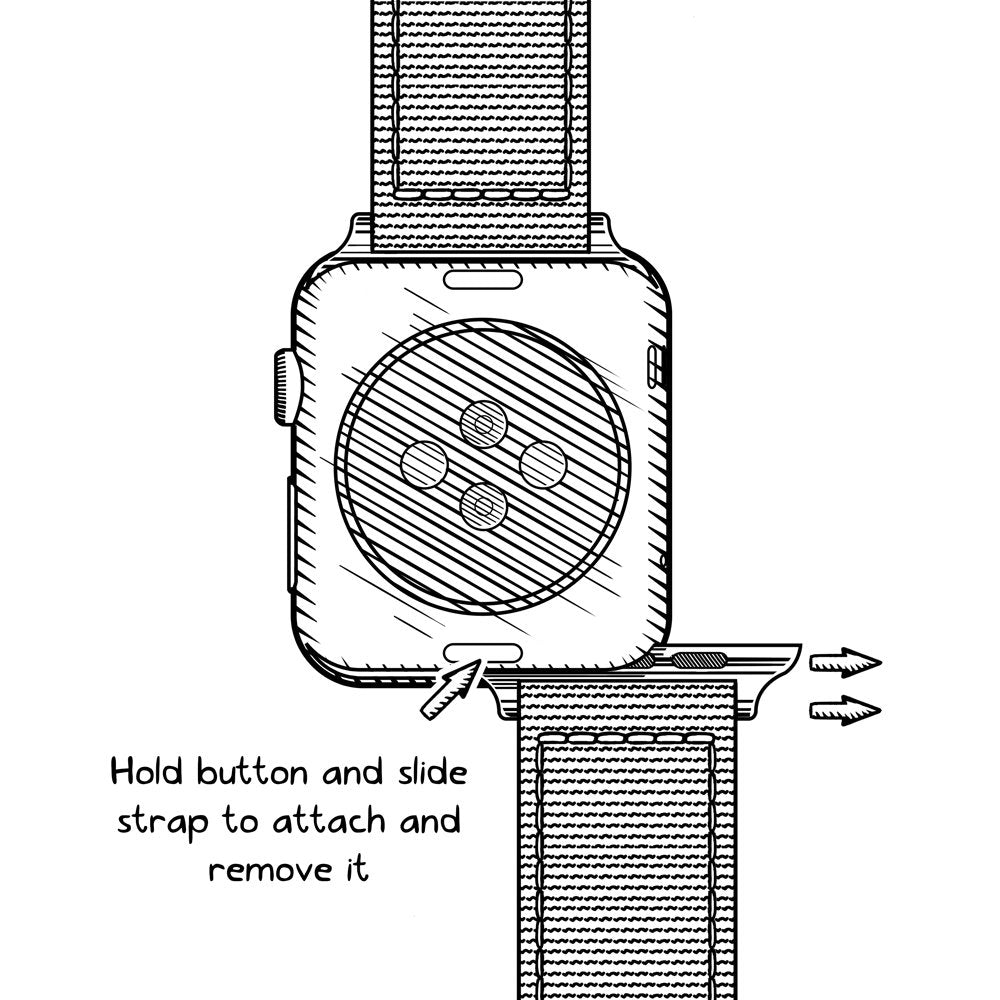 Archer Watch Straps - Top Grain Leather Straps for Apple Watch (Dark Chestnut/Matched Thread, Matte Silver Hardware, 44/45/46/49mm)