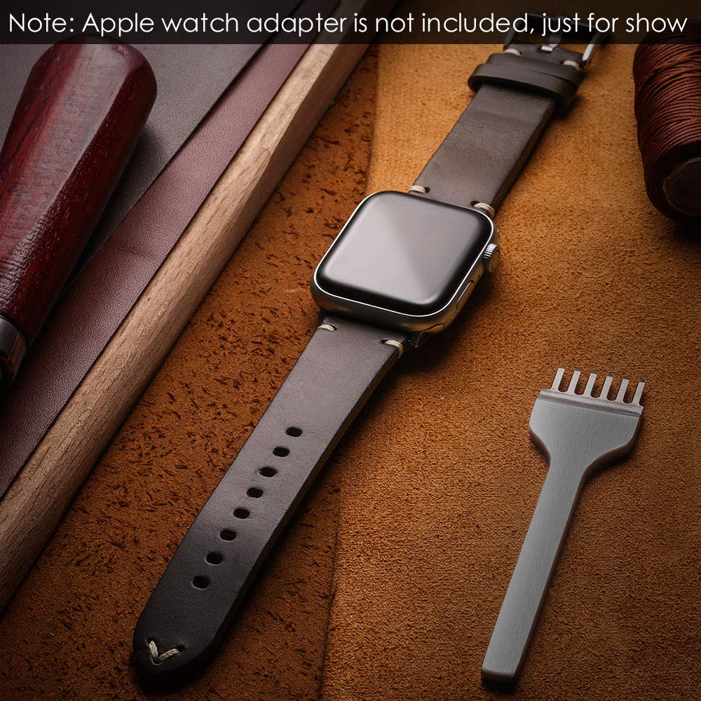 hemsut h Leather Watch Bands, Horween Leather Watch Strap for Men 18 19 20 21 22 24mm Quick Release Handmade Vintage Replacement Wrap