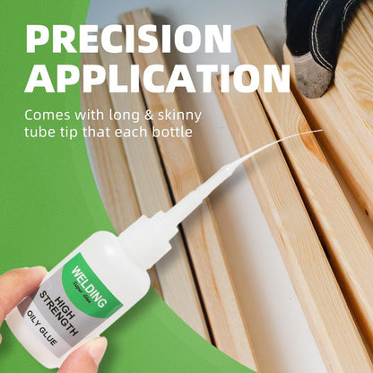 150ML Wood & Parquet Adhesive, Welding High-Strength Oily Glue, Universal Super Glue Gel, Instant Bonding, Strong Adhesion, Repairs Last Long Time for Metal, Wood, Ceramics,Leather, Glass (3Pcs)