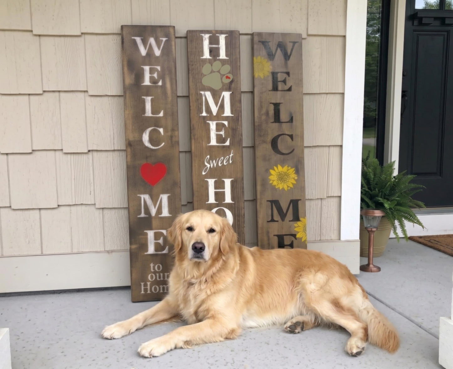 22PCS Large Letter Welcome Stencils for Painting on Wood - Farmhouse Stencils for Crafts Reusable for Canvas, Fabric, Walls, Porch Sign, Christmas - Home Sweet Home Stencil