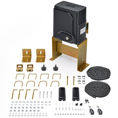 CO-Z APP Smart Automatic Sliding Gate Opener, 280W Electric Gate Opener for Doors up to 1400lb 40ft, Driveway Home Garden Gate Opening System, Gate Complete Kit with Remote Control & IR Sensor
