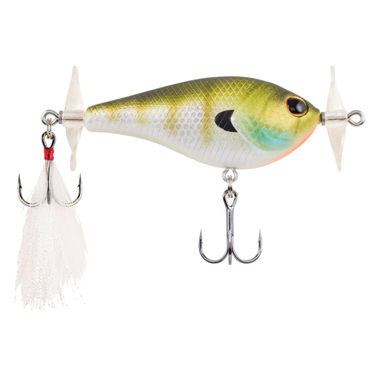 Berkley Spin Bomb Topwater Fishing Lure, Danald, 2/5 oz, | 60mm, Spins at Slower Speeds with Maximum Spray, Equipped with Sharp Fusion19 Hook