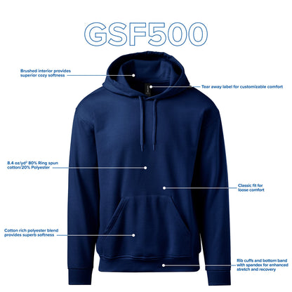Gildan Womens Softstyle Sweatshirt, Style Gsf500 Athletic-hoodies, Sport Grey, Large US