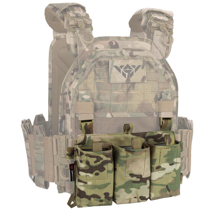 YAKEDA Tactical Chest Mini Rig with UTX Buckles,Molle Modular Micro Chest Mini Rigs (CP)