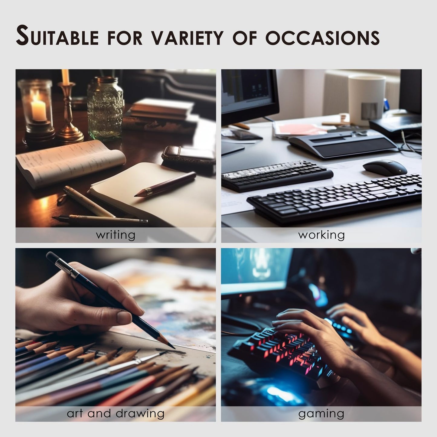 Leather Desk Mat - Non-Slip PU Desk Pad for Office and Home - Desk Organization and Accessories - Ideal for Large Mouse Pad and Desk Mats on Top of Desks (Dark Blue,36"x 17")