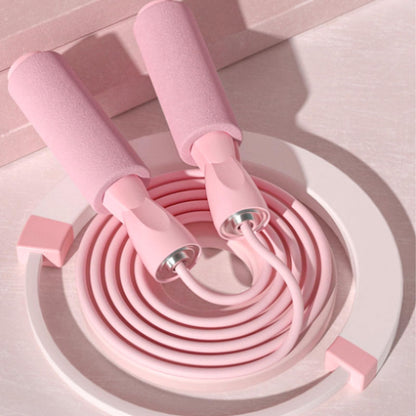 Pink Jump rope,Adjustable Skipping Rope with Soft Foam Handles